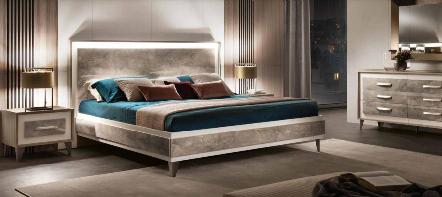 arredoclassic Italienesch Schlofzëmmer Miwwel Design Garnitur Bett Nuecht Dësch