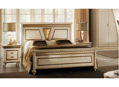 Bett Këssen Design Luxus Duebel Hotel Better Holz Schlofzëmmer arredoclassic