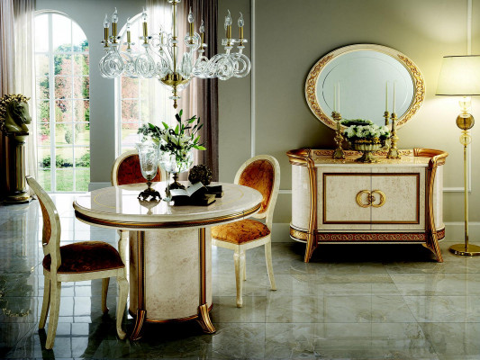 Iessdësch Dësch Ronndësch Designer Barock Rokoko klassesch Jugendstil antik