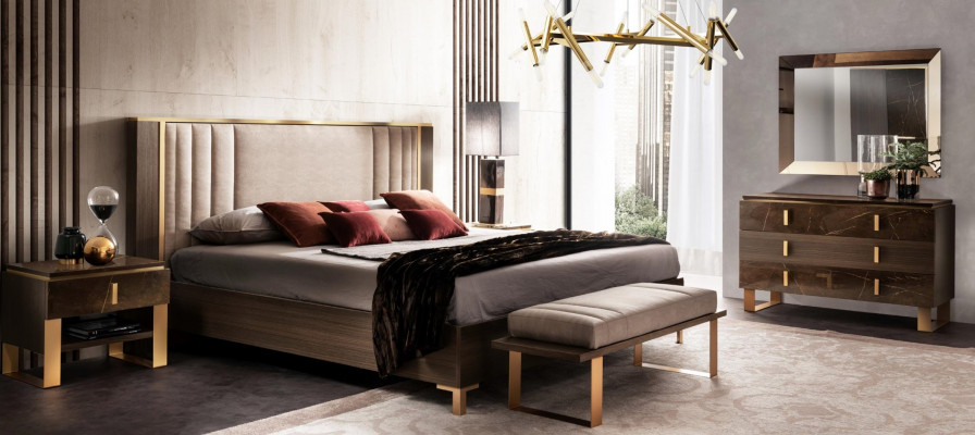 Bett Këssen Design Duebel Better Hotel Schlofzëmmer 180x200cm arredoclassic