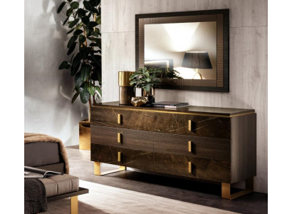 Buffet Anrichte Kommode Spigel Echt Handaarbecht Holz Barock Rokoko Kommoden nei
