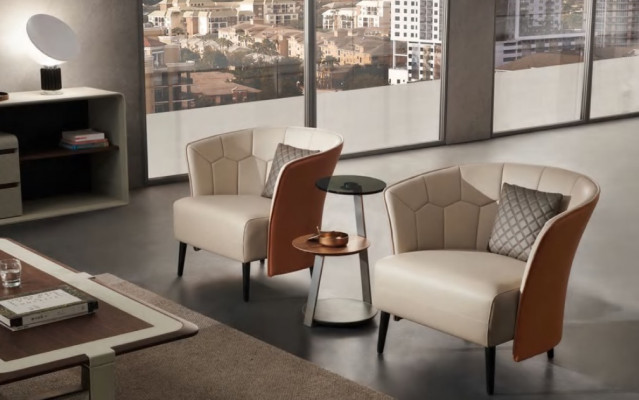 Sesel Club Lounge Dekor Designer Stull Polstersofa 1-Sëtz Relax Fernseh.