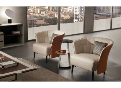 Sesel Club Lounge Dekor Designer Stull Polstersofa 1-Sëtz Relax Fernseh.