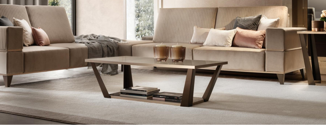 Designer Couchtisch Bäistelltisch Sofa Wunnzëmmer Dësch arredoclassic Dëscher