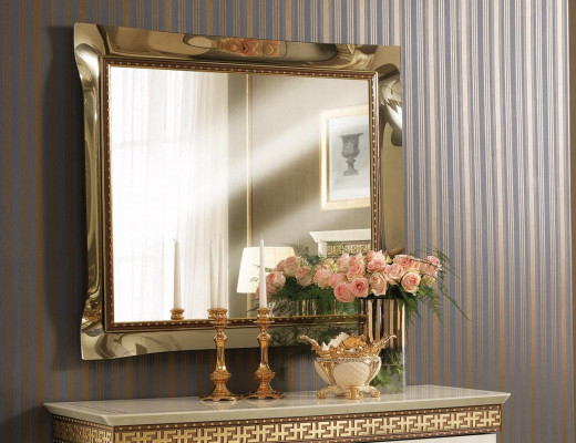 Spigel Wandspeguel Barock Rokoko Dieler Wunnzëmmer Buedzëmmer Holz Glas Design