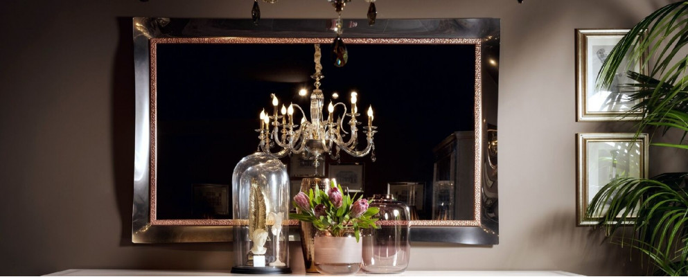 Klassesche Designer Spigel Wandspigel Barock Rokoko 100x110cm Holzrahmen Nei