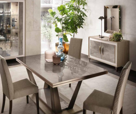 Iessdësch Iesszëmmer Wunnzëmmer Garnitur Holz Design Italienescht Miwwel