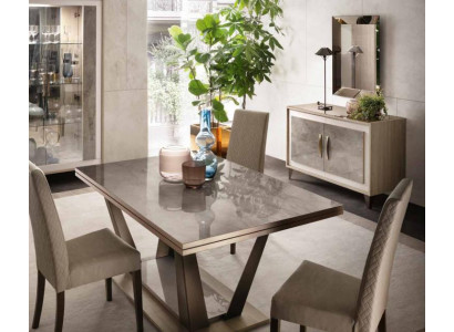 Iessdësch Iesszëmmer Wunnzëmmer Garnitur Holz Design Italienescht Miwwel