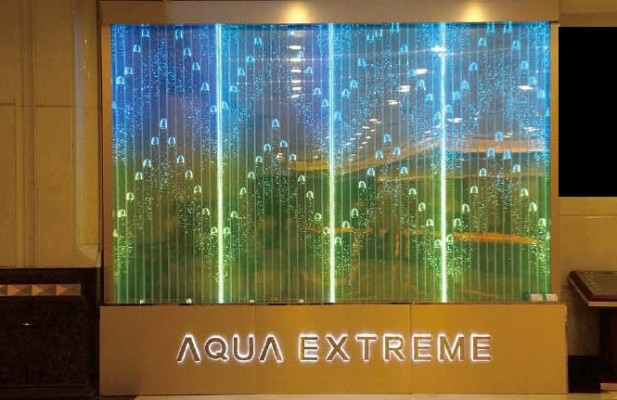 Wandpanelen Waasserblasen LED Waasserwand Designer Dekorativ Waasserwand