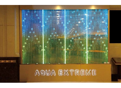 Wandpanelen Waasserblasen LED Waasserwand Designer Dekorativ Waasserwand