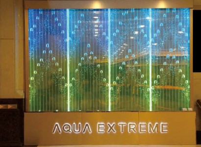 Wandpanelen Waasserblasen LED Waasserwand Designer Dekorativ Waasserwand
