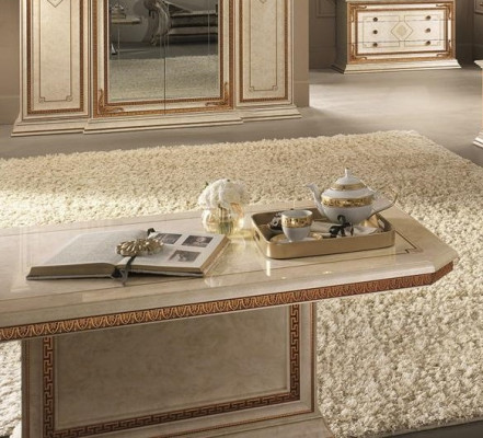 Couch Klassesch Couchtisch Niewentisch Sofa Wunnzëmmer Dësch Miwwelen Holz Neit