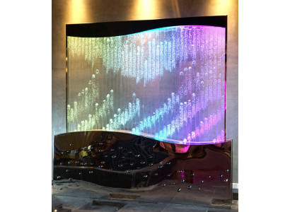 Wandpaneel Waasserblasen LED Waasserwand Designer Waasser Wand