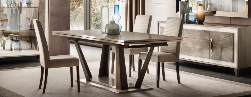 Luxus Miwwelen Iessdësch Dësch Iesszëmmer Wunnzëmmer Holz Edelstol Design Dëscher Nei