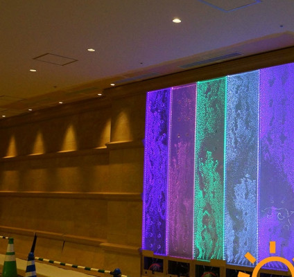 Wandpaneel LED Waasserwand Waasser Wänn Modern Waasserblasen Dekorativ Wand