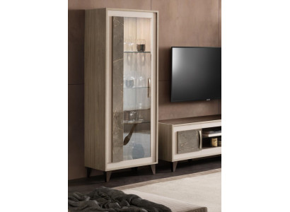 Vitrine Glasschaf Regal Bicherregal Wunnwand Schaf Miwwel Regaler Wunnzëmmer