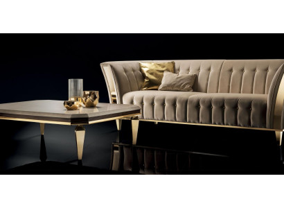Edele Design Couchtisch Bäistelltisch Wunnzëmmer Dësch Holz Dëscher arredoclassic