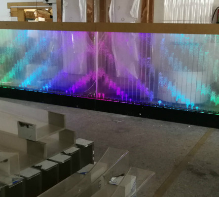 Wandpanel LED Waasserwand Waasser Wänn Waasserblasen Modern Dekorativ Wand