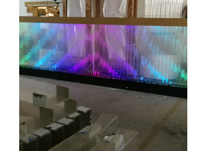 Wandpanel LED Waasserwand Waasser Wänn Waasserblasen Modern Dekorativ Wand