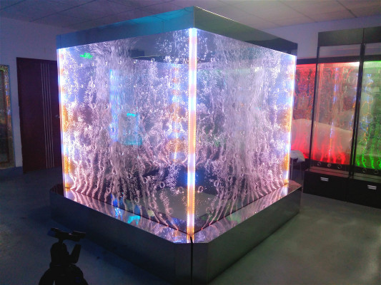 Wandpanel LED Waasserwand Waasser Wänn Waasserblasen Wand