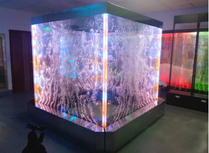 Wandpanel LED Waasserwand Waasser Wänn Waasserblasen Wand