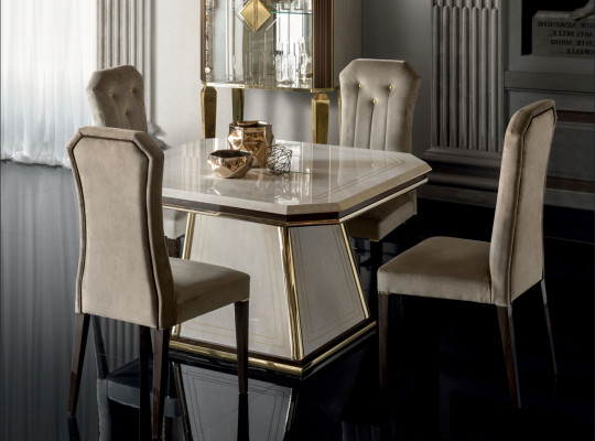 Iesszëmmerstull Designer Still Iesszëmmerstill Nei Set 4x Massivholz Stull Miwwelen