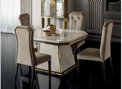 Iesszëmmerstull Designer Still Iesszëmmerstill Nei Set 4x Massivholz Stull Miwwelen