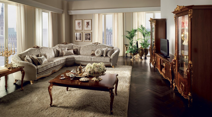 Couchtisch Edler Design Wunnzëmmer Sofa Couch Dëscher Jugendstil Barock
