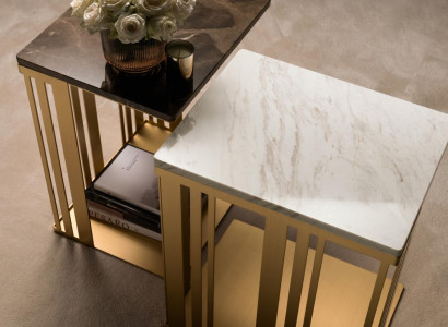 Wunnzëmmer Canapé Dësch Elegant Luxus Design Beistelltischen Dësch arredoclassic