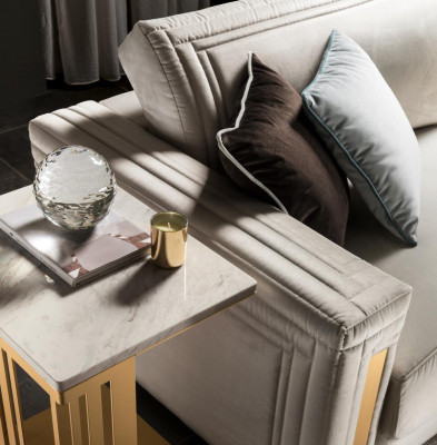 Wunnzëmmer Canapé Dësch Elegant Luxus Design Beistelltischen Dësch arredoclassic