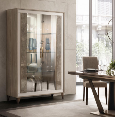 Sideboard Luxus Schaufenster Vitrin Glas Schaf Modern Stil Italienesch Miwwelstécker
