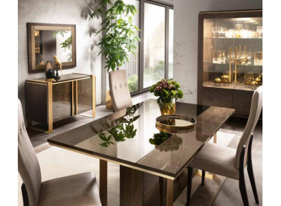Iessdësch Dësch Grupp Iesszëmmer Wunnzëmmer Garnitur Holz Design Dëscher Miwwelen Neit