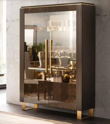 Glasvitrine Vitrine Vitrinnen Luxus Schaf Holz Stil Glas Regal Schiefen