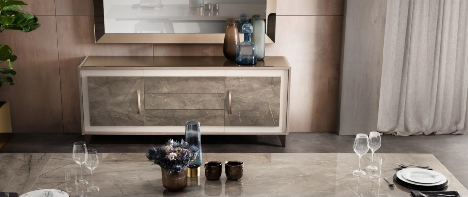 Kommode Anrichte Holz Buffetschaf Vitrine Luxus Schaf Miwwelen Set arredoclassic