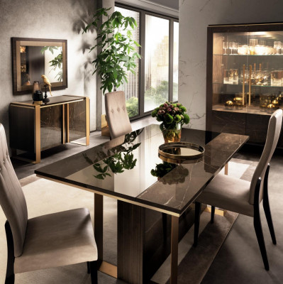Designer Iessdësch Design Dësch Holz Iesszëmmer Wunnzëmmer klassesch 160x90 cm Nei