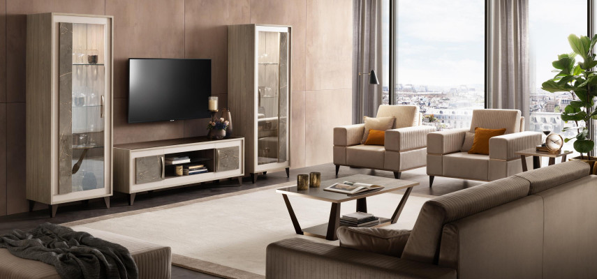 Sëtz Relax Lieder Lounge Club Polster Canapé Luxus Sofa Miwwelen arredoclassic