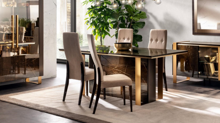 Iessdësch Dësch Grupp Iesszëmmer Wunnzëmmer Garnitur Holz Design Dëscher 200x100cm