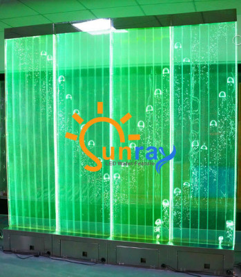 Wandpaneel Trennwand Waasser Wand LED Waasserwand Design Beliicht