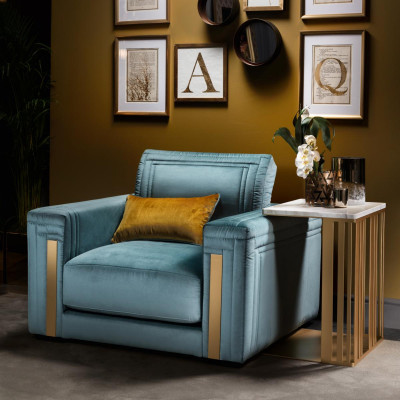 Club Lounge Design Lehnstull gepolstert Sofa Fernsehsessel Blo Arredoclassic