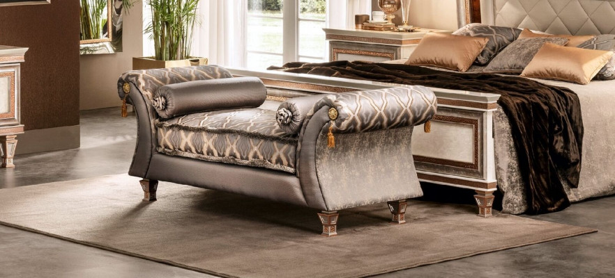 Chaiselongue Léin Miwwelen Ottomane Wunnzëmmer Design Sofa Léin arredoclassic