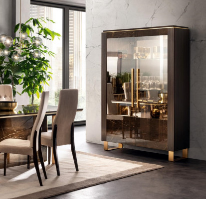 Klassesch Vitirinneschaf italieenesch Miwwelen Vitirinenschaf Vitrinnen Glas Nei