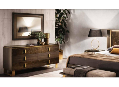 Konsolendësch Kommode mat Spigel Luxusmiwwelen Set Konsol 2tlg. Hiergestallt