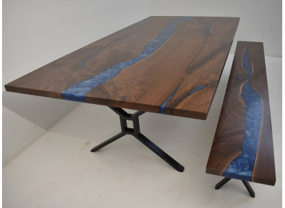Design Dësch Bänk Iessdësch Kichendësch Dëscher Bänken Massiv Massivholz Wunnzëmmer