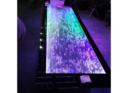 LED-Bar Dësch Waasser Mauer Bar Theke Regal Miwwelen Beleuchte Bar Dësch