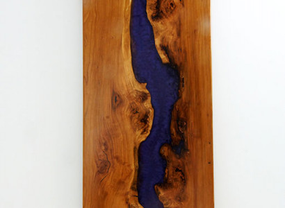 Dësch Iessdësch Dëscher Epoxidharz Epoxy Echt Holz Massiiv Design Miwwelen 250x90 Nei