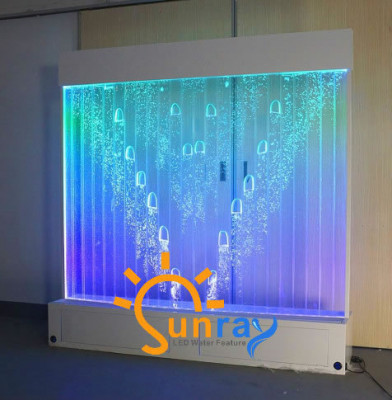 Modern Trennmauer Waasser Maueren LED Waasserwand Beliichte dekorativ Mauer