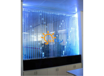 Wandpaneel mat Waasserblasen LED Waasserwand Designer Dekorativ Waasser Mauer
