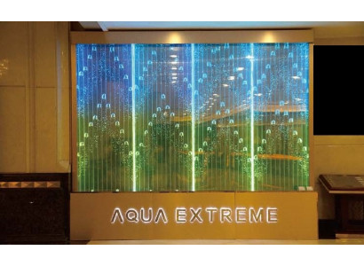 Trennwand Regal Schaf Wandwaassersaillde Kolonn Maueren LED 90x300 Waassermaueren Waasserwall