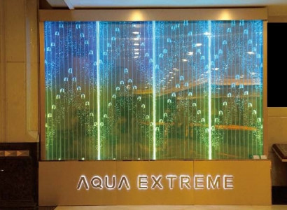 Trennwand Regal Schaf Wandwaassersaillde Kolonn Maueren LED 90x300 Waassermaueren Waasserwall