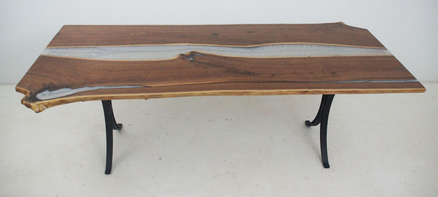 Iessdësch Mier Waasser Floss Echt Holz Flossdësch 220x110 Dëscher